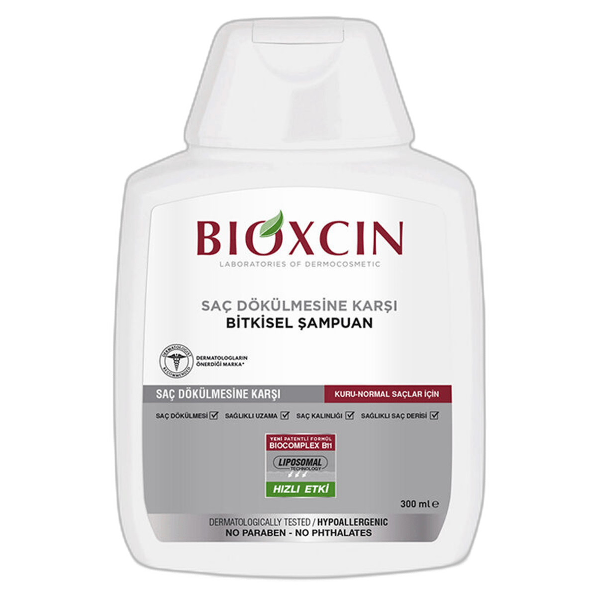 BIOXCIN SAC DOKULMESINE KARSI BITKISEL SAMPUAN KURU-NORMAL SACLAR ICIN 300 ml şişeKuru SaçDERMA-COS1MST-9198BIOXCIN SAC DOKULMESINE KARSI BITKISEL SAMPUAN KURU-NORMAL SACLAR ICIN 300 ml şişe