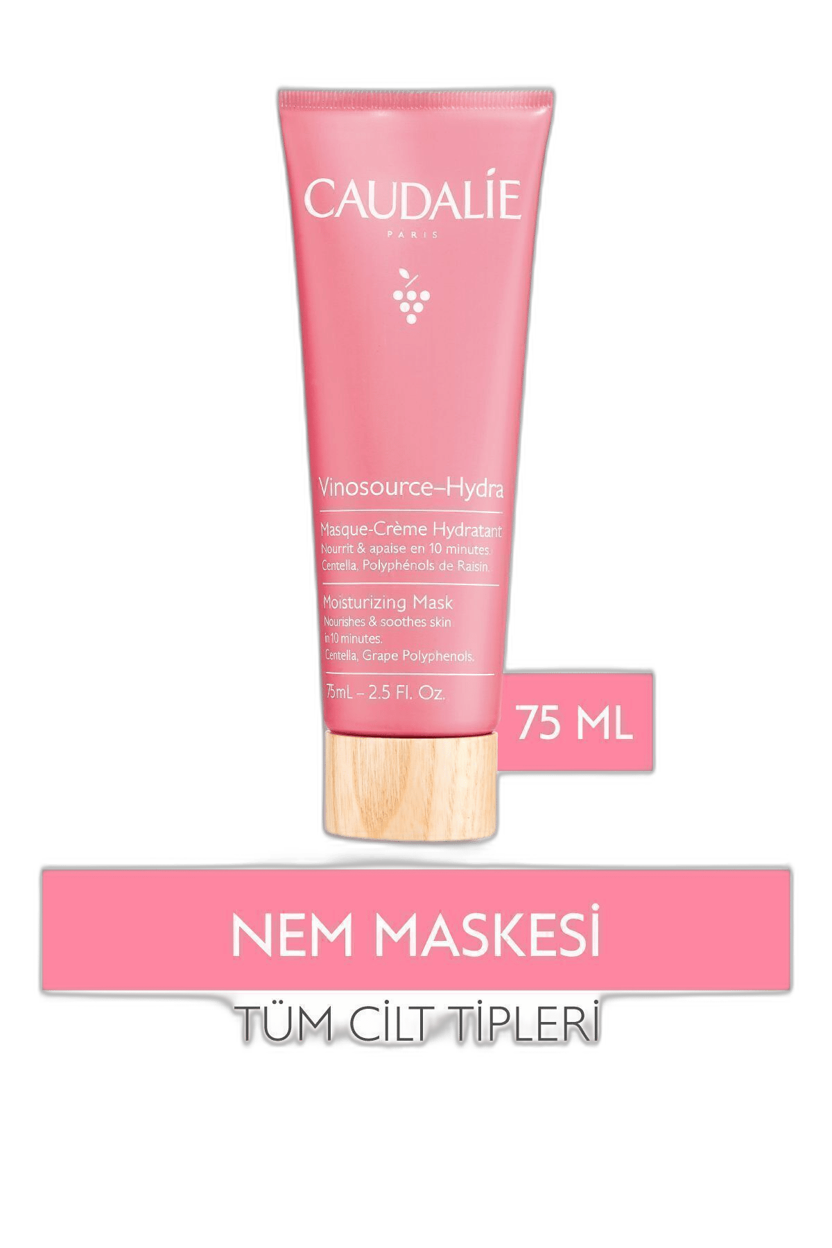 CAUDALIE VINOSOURCE-HYDRA MOISTURIZING MASK 75 ml tüpYüz MaskesiCAUDALIE1MST-13814CAUDALIE VINOSOURCE-HYDRA MOISTURIZING MASK 75 ml tüp