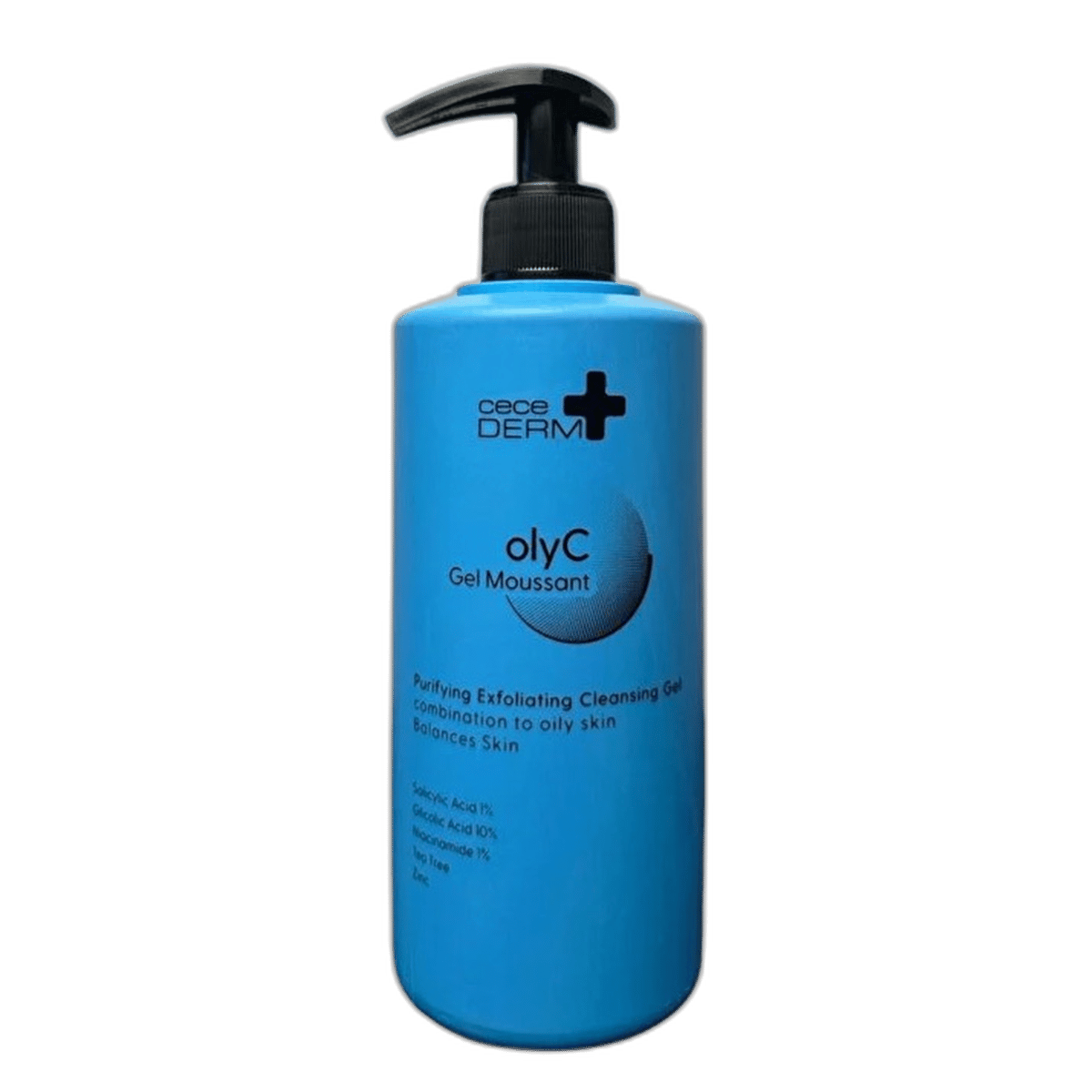 CECEDERM OLYC PURIFYING EXFOLIATING CLEANSING GEL 500 ml şişeYüz JeliECCE KOZMETİK1MST-13621CECEDERM OLYC PURIFYING EXFOLIATING CLEANSING GEL 500 ml şişe