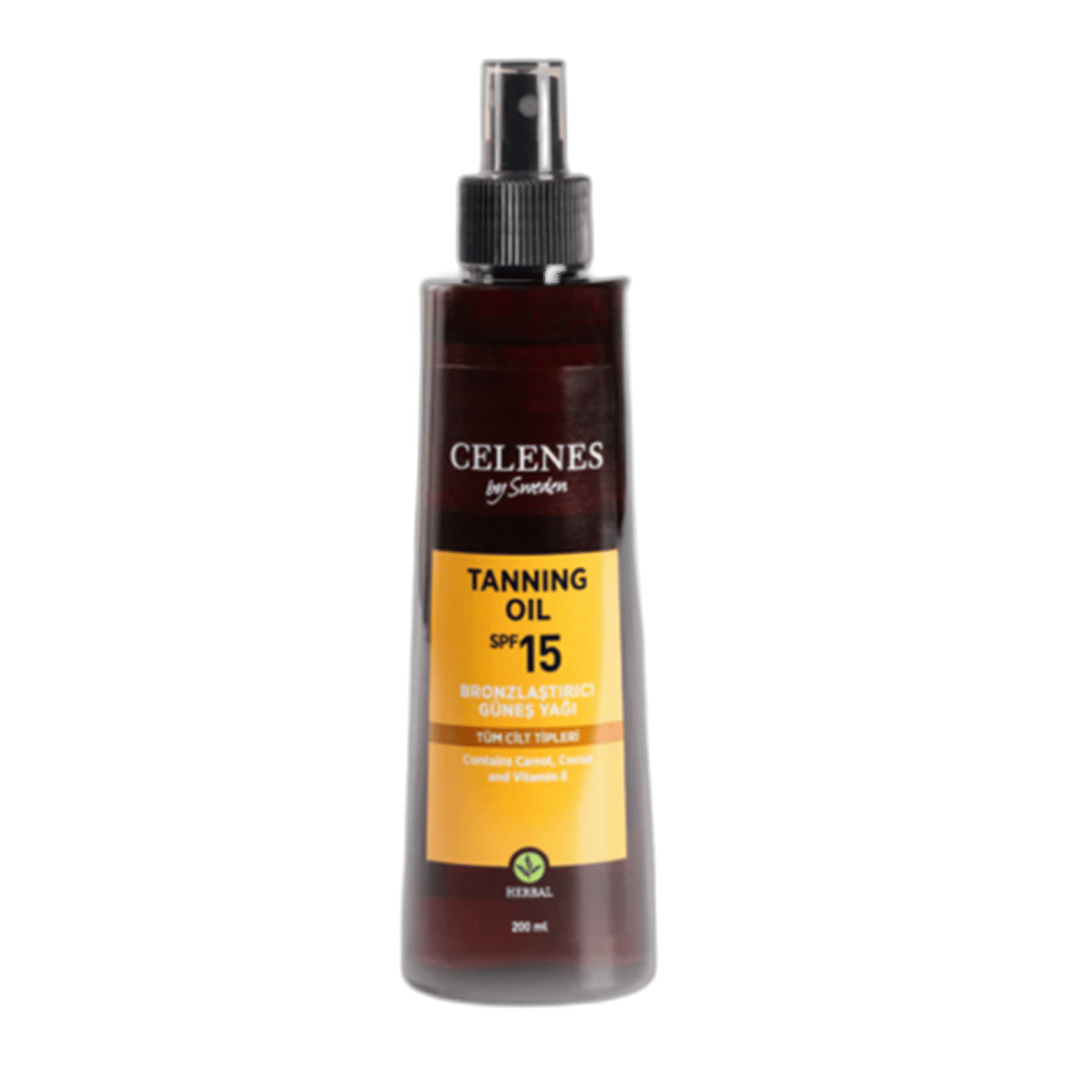 Celenes By Sweden Herbal Bronzlaştırıcı Spf15+ Güneş Yağı 200 mlBronzlaştırıcı YağCelenes By Sweden1MST-15305Celenes By Sweden Herbal Bronzlaştırıcı Spf15+ Güneş Yağı 200 ml