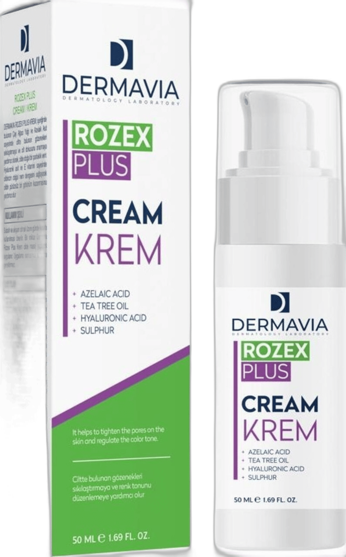 DERMAVIA ROZEX PLUS CILT TONLAMA KREMI 50 mlYüz KremiHES İLAÇ1MST-12680DERMAVIA ROZEX PLUS CILT TONLAMA KREMI 50 ml