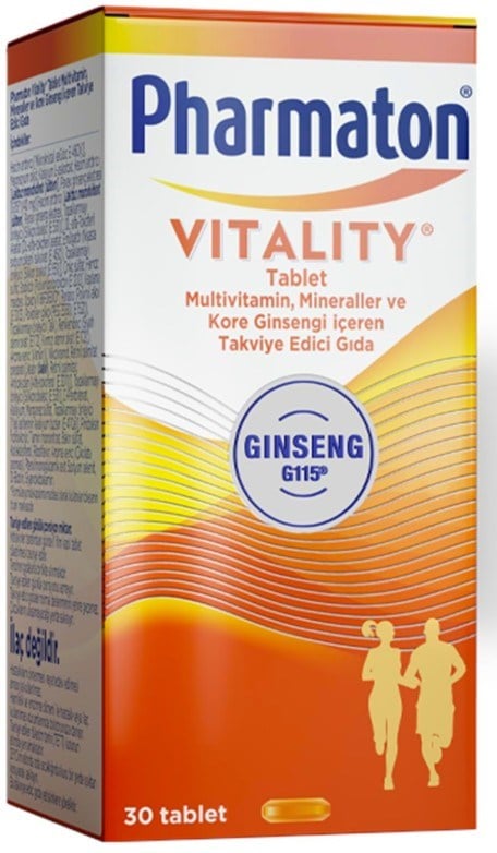 Diğer Takviye Edici GıdalarPharmatonPHMTVITPharmaton Vitality 30 Tablet