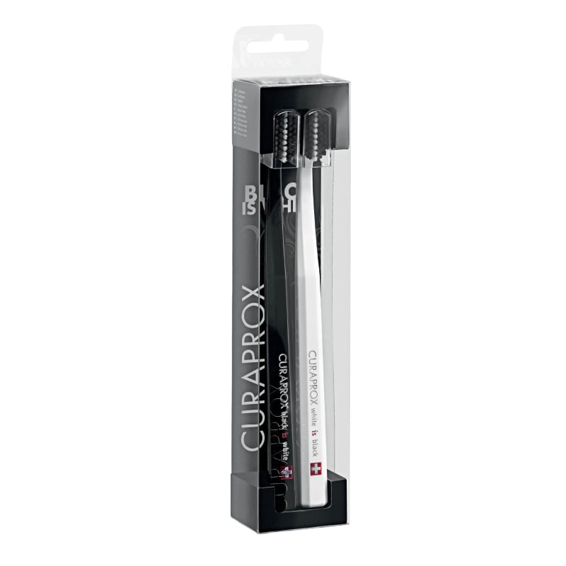 DİŞ FIRÇASIcuraproxCRP73327BIW2CURAPROX Black Is White 2'li Diş Fırçası – Ultra Soft