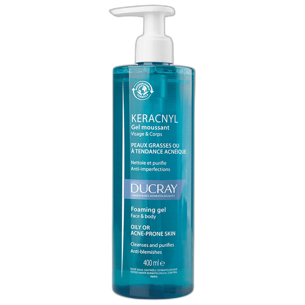 DUCRAY KERACNYL JEL - YAGLI VE AKNEYE EGILIMLI CILTLER ICIN TEMIZLEME JELI 400 ml şişeYüz JeliPIERRE FABRE1MST-10372DUCRAY KERACNYL JEL - YAGLI VE AKNEYE EGILIMLI CILTLER ICIN TEMIZLEME JELI 400 ml şişe