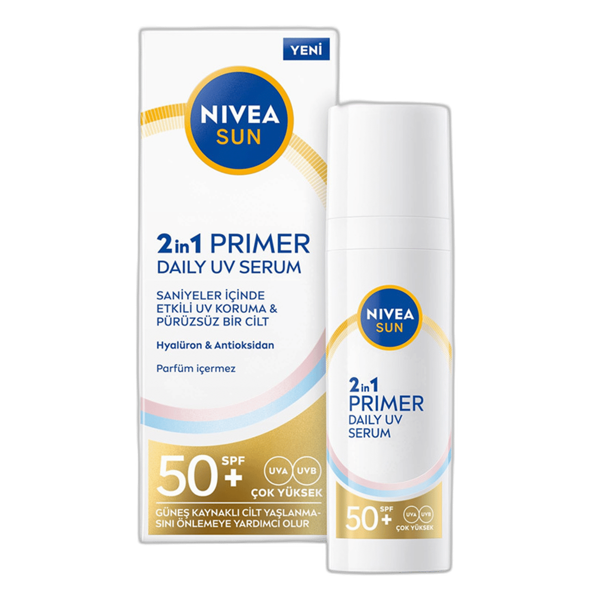 Nivea Sun 2 in 1 Primer SPF50 Serum 30 mlNormal Ciltler İçin Güneş KremiNivea1MST-15651Nivea Sun 2 in 1 Primer SPF50 Serum 30 ml