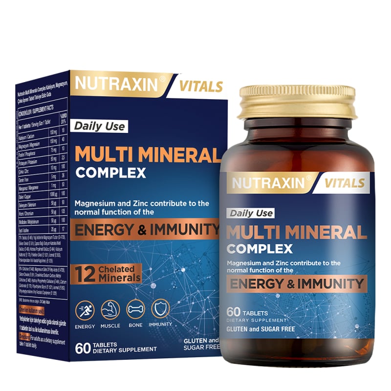 Nutraxin For Men Multivitamin & Mineral 60 TabletErkek SağlığıNutraxinNTRX-FORMENMULTI60NUTRAXIN MULTIMINERAL COMPLEX 60TB
