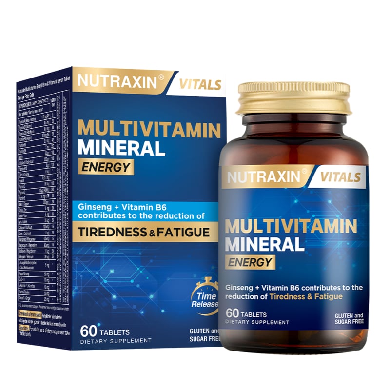 Nutraxin Multivitamin Mineral Energy 60 TabletMultivitaminNutraxinNTRX-MULTIENERGY60NUTRAXIN MULTIVIT COMPLEX ENERJI 60 TB