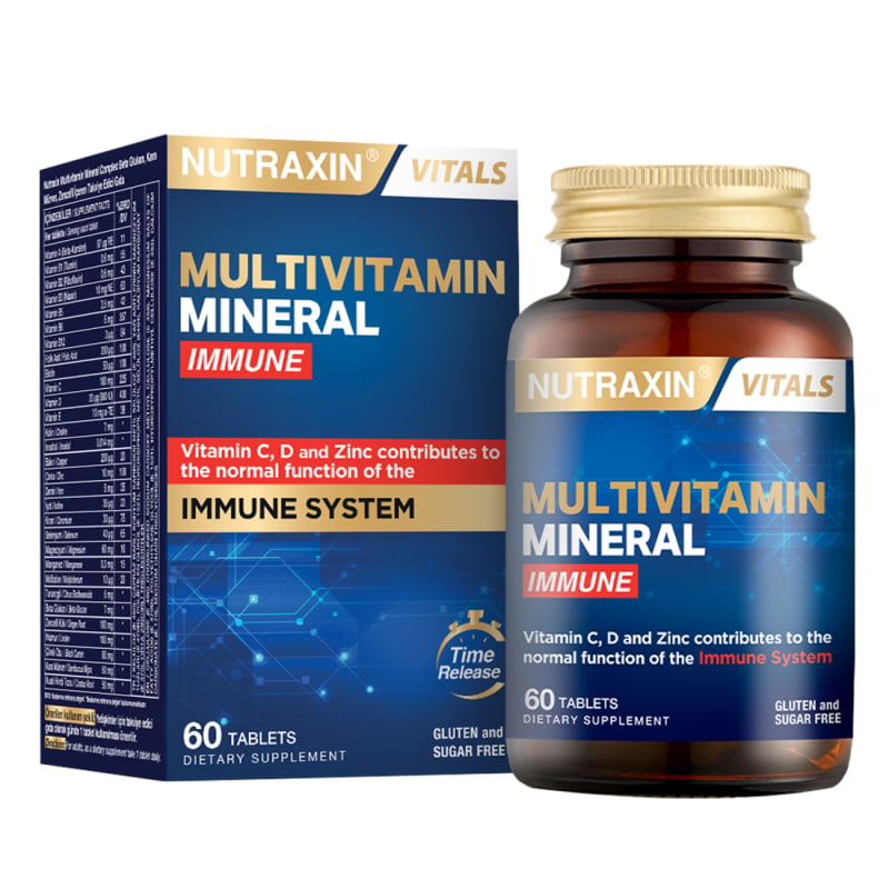Nutraxin Multivitamin Mineral Immune 60 TabletMultivitaminNutraxinNTRX-MULTIVITIMMUNE60Nutraxin Multivitamin Mineral Immune 60 Tablet