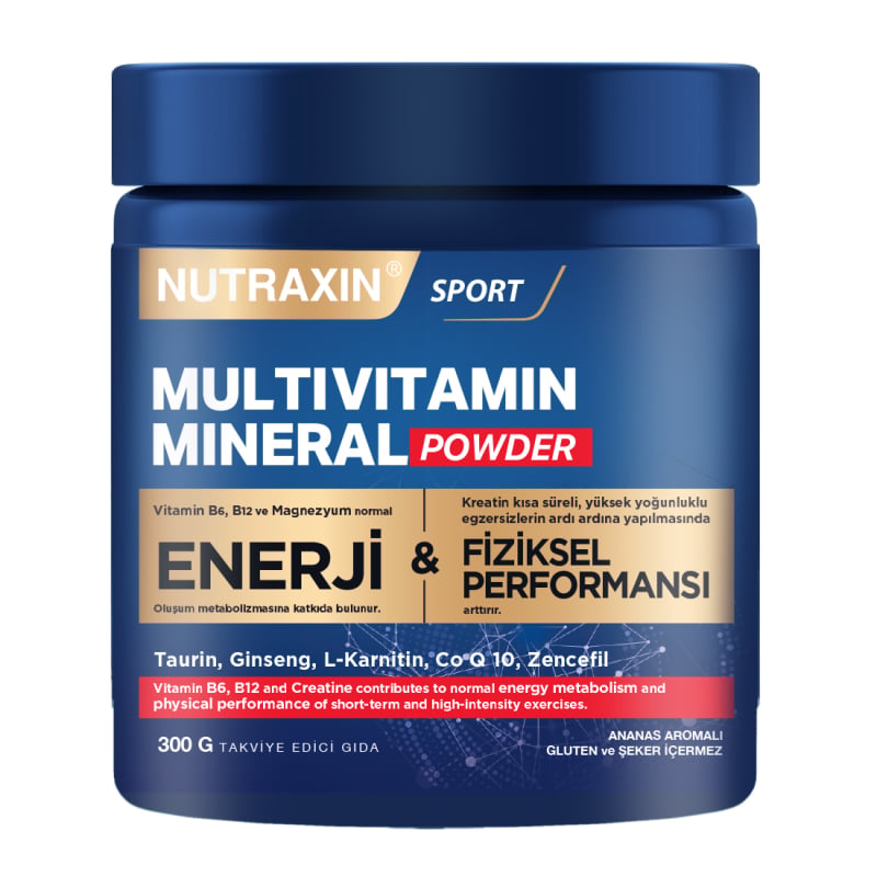 Nutraxin Multivitamin Multimineral Toz 300 gMultivitaminNutraxinNTRX-MULTIVITMINERAL300Nutraxin Multivitamin Multimineral Toz 300 g