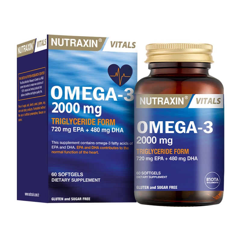 Nutraxin Omega 3 2000 mg 60 KapsülOmega 3NutraxinNTRX-OMEGA32000-60Nutraxin Omega 3 2000 mg 60 Kapsül