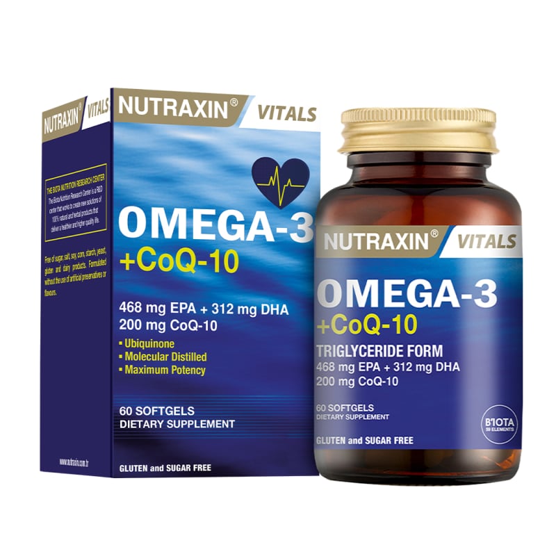 Nutraxin Omega 3 + CoQ-10 60 KapsülOmega 3NutraxinNTRX-OMEGA3COQ1060Nutraxin Omega 3 + CoQ-10 60 Kapsül