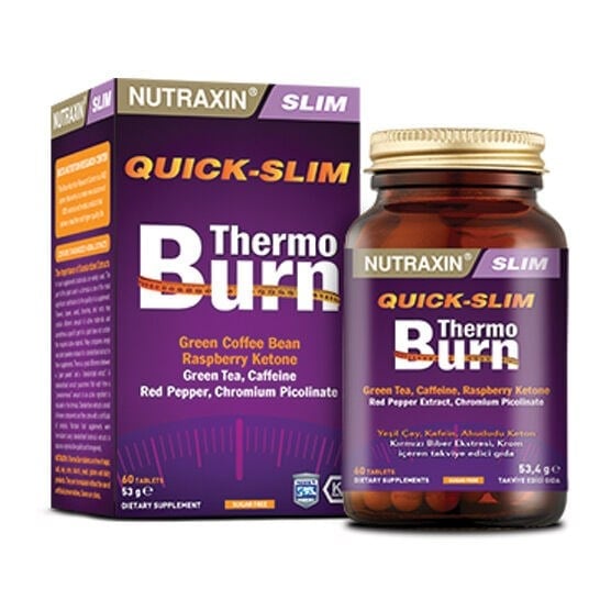 Nutraxin Quick-Slim Thermo Burn 60 TabletTermojenikNutraxinNTRX-QUICKSLIM60Nutraxin Quick-Slim Thermo Burn 60 Tablet