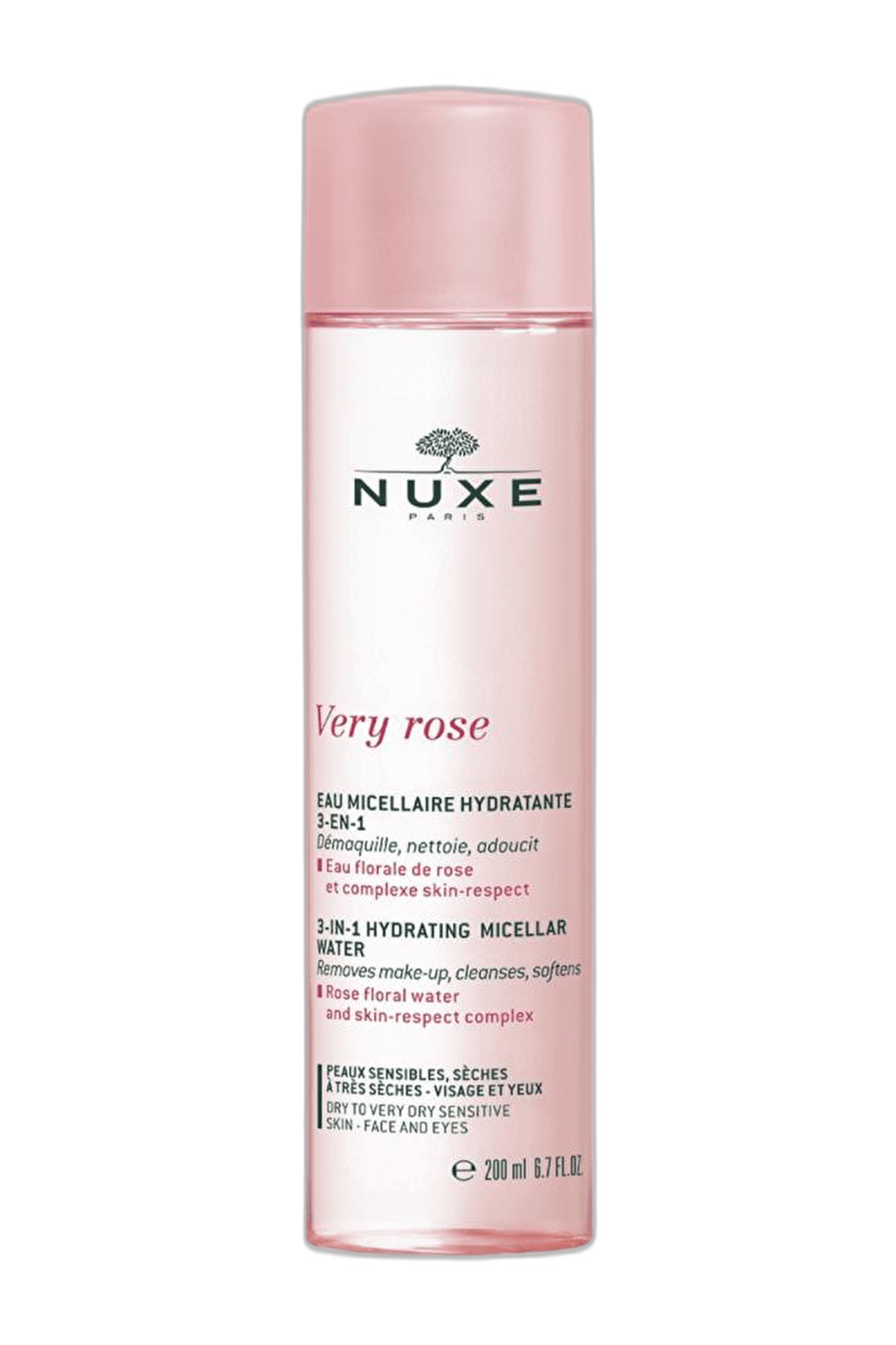 NUXE VERY ROSE EAU MICELLAIRE APAISANTE (TUM CILT TIPLERI ICIN) 200 ml şişeMakyaj Temizleme Suyu & Sütü & KöpüğüFARMAREYON KOZMETİK1MST-12065NUXE VERY ROSE EAU MICELLAIRE APAISANTE (TUM CILT TIPLERI ICIN) 200 ml şişe
