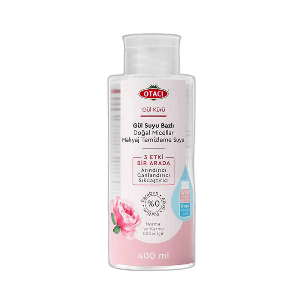 OTACI GUL KURU GUL SUYU BAZLI DOGAL MICELLAR MAKYAJ TEMIZLEME SUYU 400 mlMakyaj Temizleme Suyu & Sütü & KöpüğüKURTSAN1MST-14612OTACI GUL KURU GUL SUYU BAZLI DOGAL MICELLAR MAKYAJ TEMIZLEME SUYU 400 ml