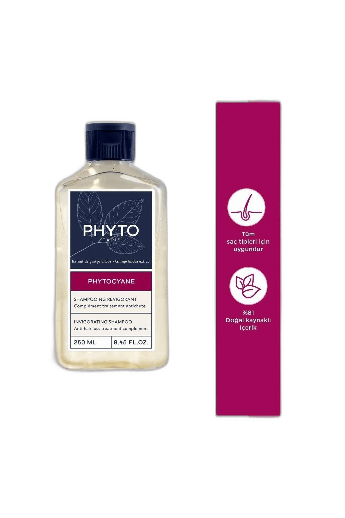 PHYTO PHYTOCYANE MEN INVIGORATING SAMPUAN 250 ml şişeGüçlendirici-yıpranma KarşıtıLABORATOIRE NATIVE1MST-9266PHYTO PHYTOCYANE MEN INVIGORATING SAMPUAN 250 ml şişe