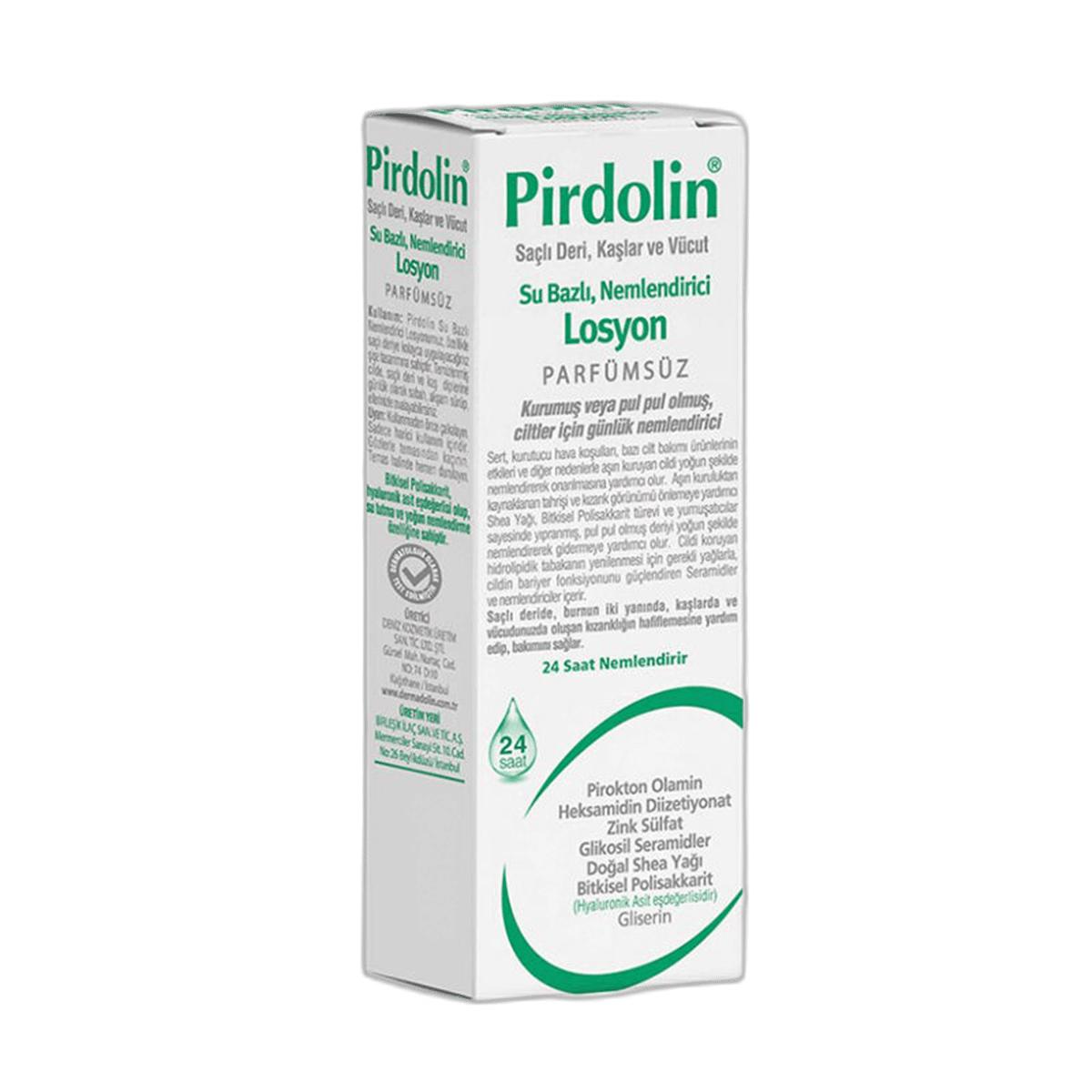 PIRDOLIN SU BAZLI NEMLENDIRICI LOSYON 60 ml şişeVücut Losyonu & SütüDERMADOLİN1MST-9933PIRDOLIN SU BAZLI NEMLENDIRICI LOSYON 60 ml şişe