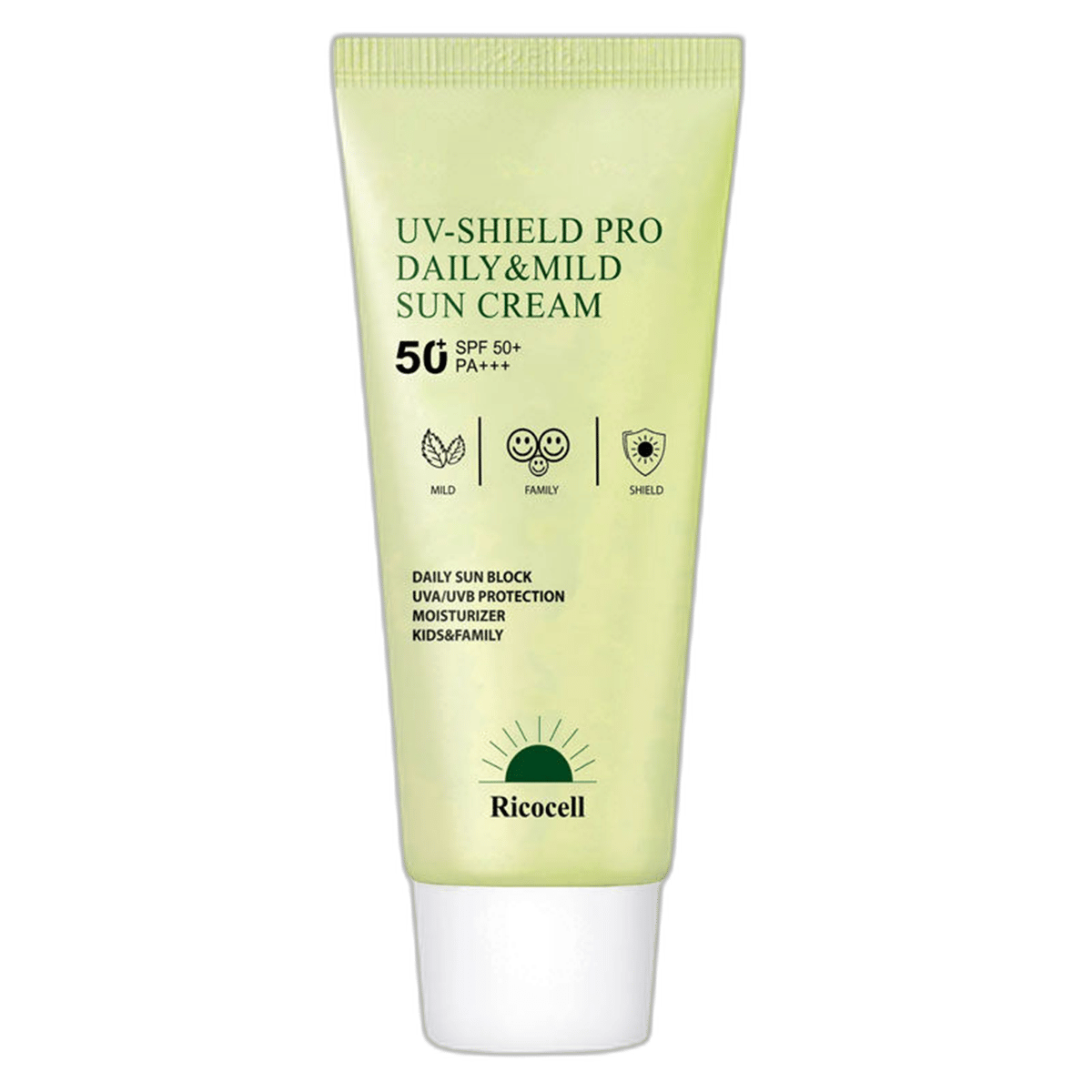 Ricocell UV Shield Pro Daily Mild Sun Cream SPF 50+ PA+++ 70 mlNormal Ciltler İçin Güneş KremiRicocell1MST-15705Ricocell UV Shield Pro Daily Mild Sun Cream SPF 50+ PA+++ 70 ml