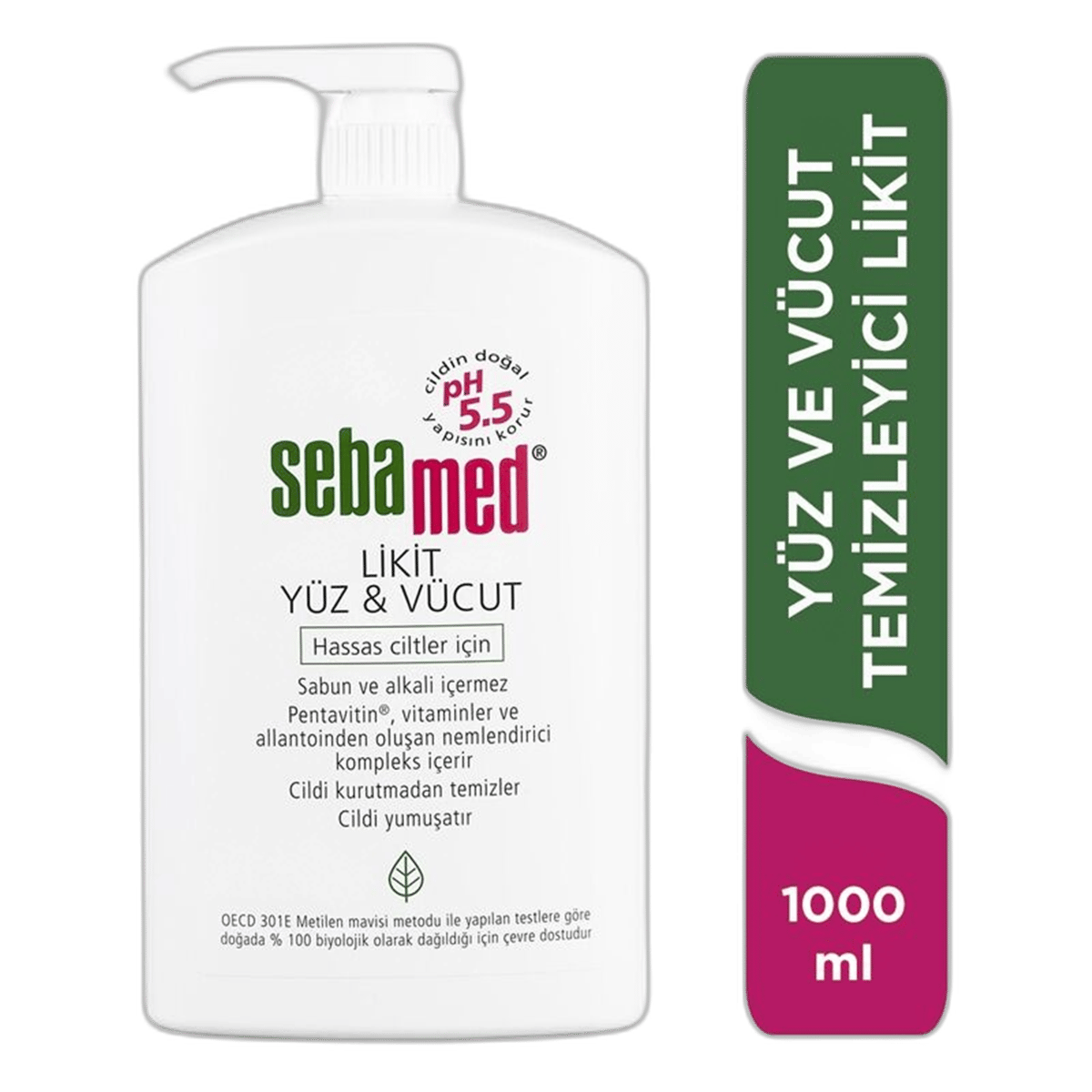 SEBAMED LIQUID YUZ & VUCUT 1000 ml şişeYüz Losyonu & SütüOMEGA PHARMA1MST-11138SEBAMED LIQUID YUZ & VUCUT 1000 ml şişe