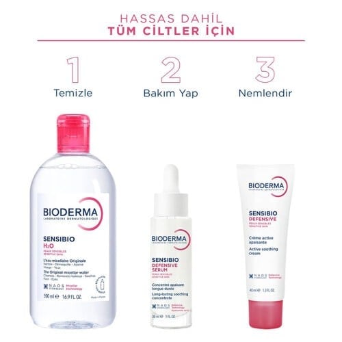 Temizleyici|Cilt BakımNAOS İSTANBULH2Q5002Lİ Bioderma Sensibio H2O 500 ml – İkili