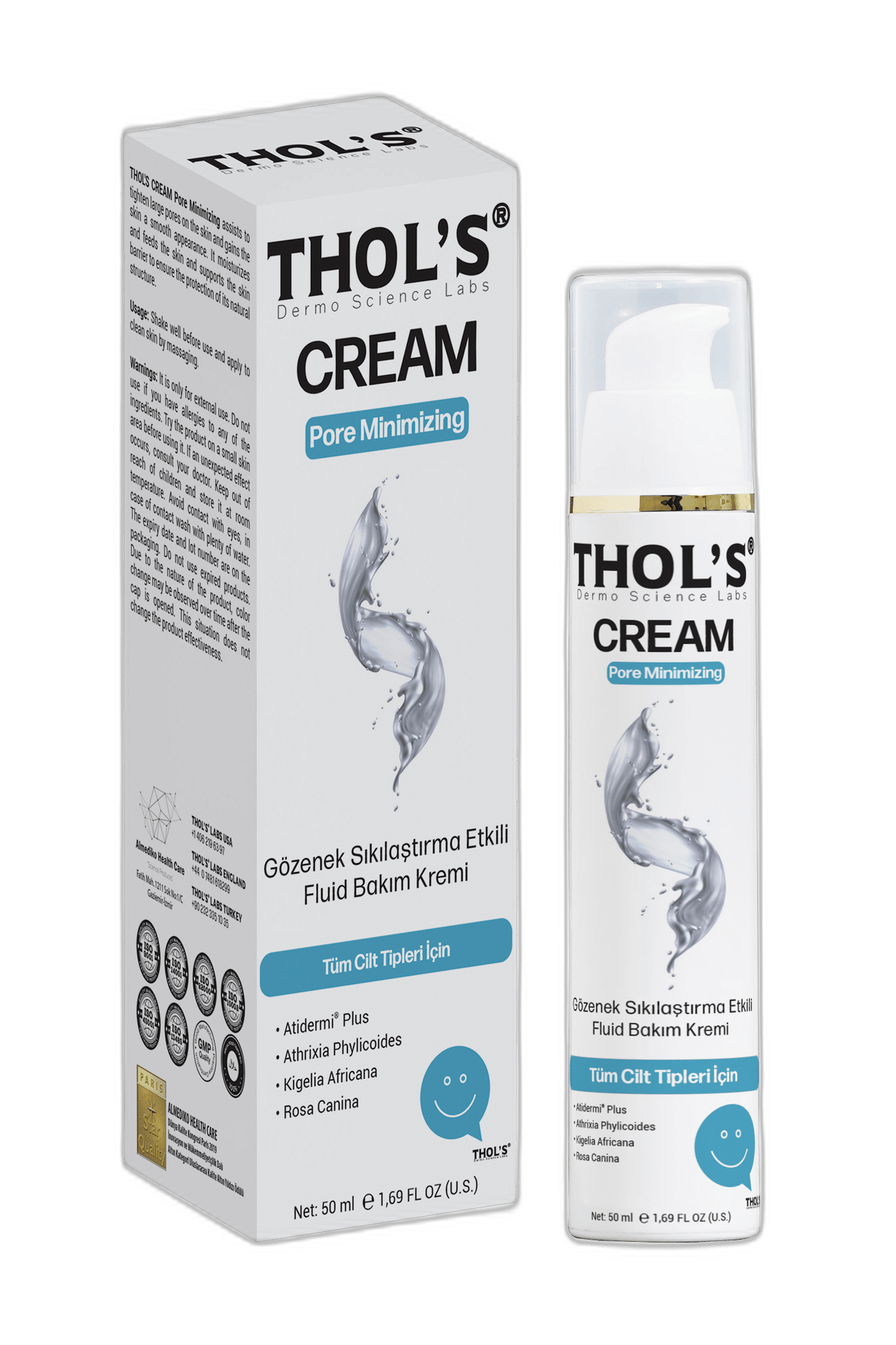 THOLS CREAM PORE MINIMIZING GOZENEK SIKILASTIRMA ETKILI FLUID BAKIM KREMI 50 ml şişeYüz KremiALMEDİKO1MST-13002THOLS CREAM PORE MINIMIZING GOZENEK SIKILASTIRMA ETKILI FLUID BAKIM KREMI 50 ml şişe