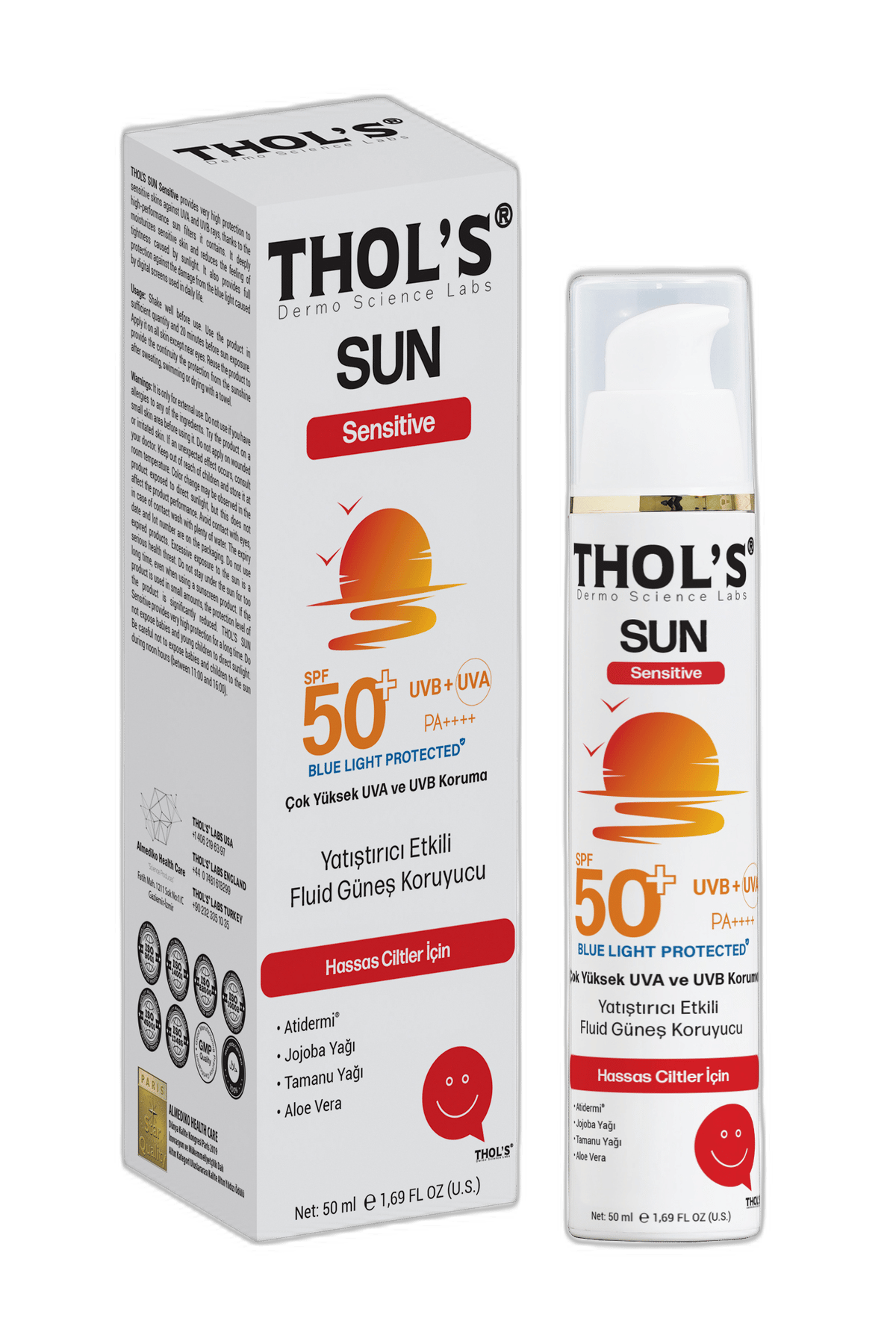 THOLS SUN INTENSE YOGUN NEMLENDIRME ETKILI FLUID GUNES KORUYUCU KREM 50 ml şişeGüneş Kremi & JeliALMEDİKO1MST-14957THOLS SUN INTENSE YOGUN NEMLENDIRME ETKILI FLUID GUNES KORUYUCU KREM 50 ml şişe