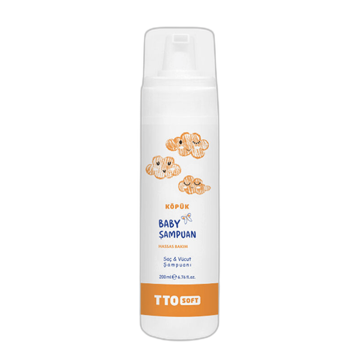 TTO SOFT BEBEK KOPUK SAMPUAN 200 mlBebek Banyo KöpüğüJEOMED1MST-8256TTO SOFT BEBEK KOPUK SAMPUAN 200 ml