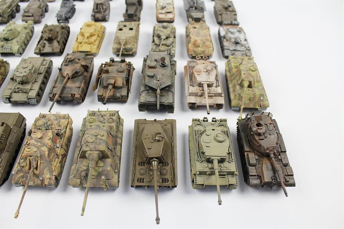 1/72 Ölçek, Muhtelif Askeri Araç Yapılmış Plastik Maketleri