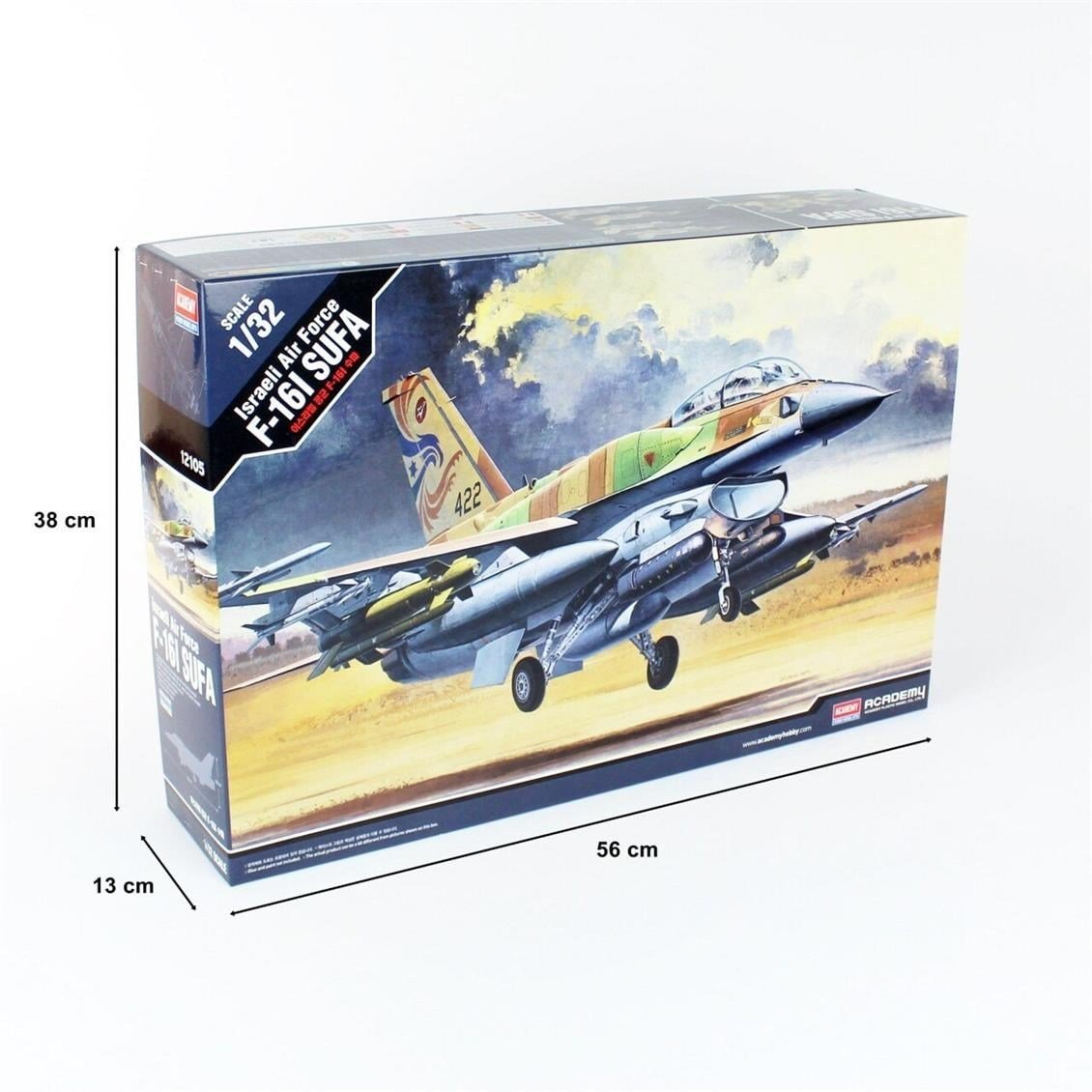 Academy 12105 1/32 Ölçek, F-16I SUFA Savaş Uçağı, Plastik Model Kiti