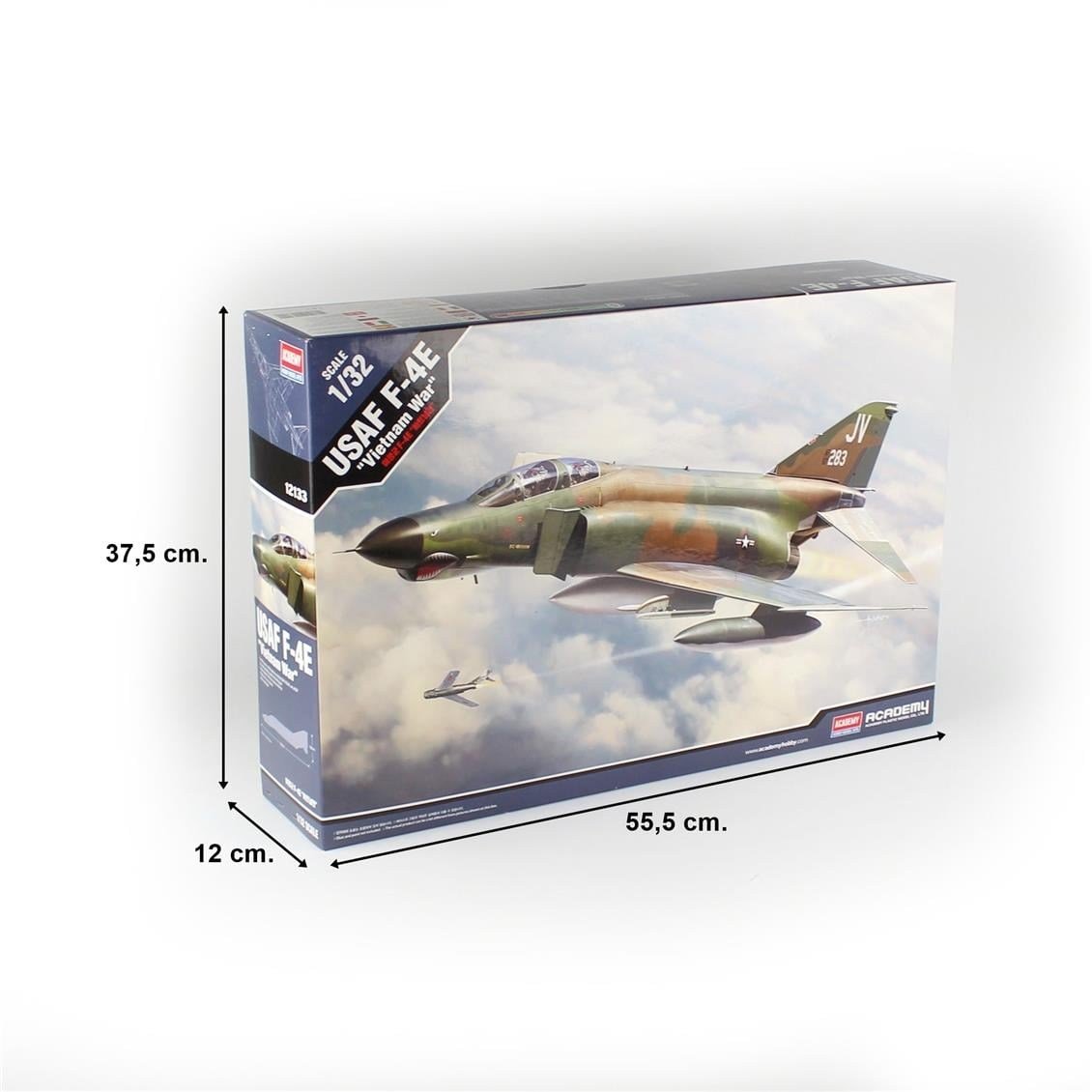 Academy 12133 1/32 Ölçek, USAF F-4E Savaş Uçağı (Vietnam Savaşı), Plastik Model Kiti