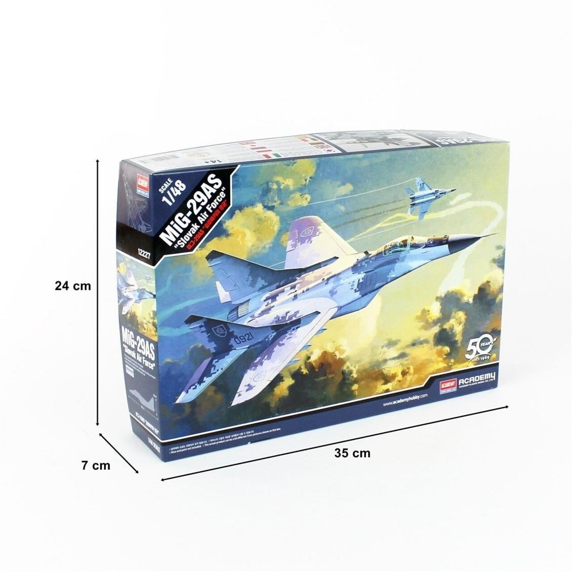 Academy 12227 1/48 Ölçek, MIG-29AS Slovak Hava Kuvvetleri Savaş Uçağı, Plastik Model Kiti