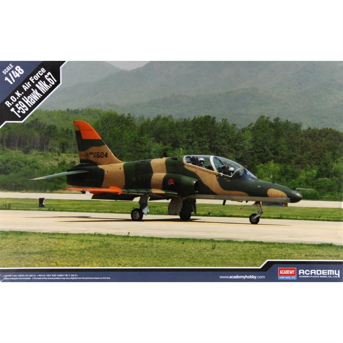 Academy 12236 1/48 Ölçek, ROK Airforce T-59 Hawk Mk. 67 Savaş Uçağı, Plastik Model Kiti