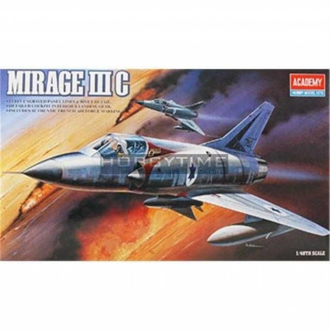 Academy 12247 1/48 Ölçek, Mirage III-C Savaş Uçağı, Plastik Model Kiti