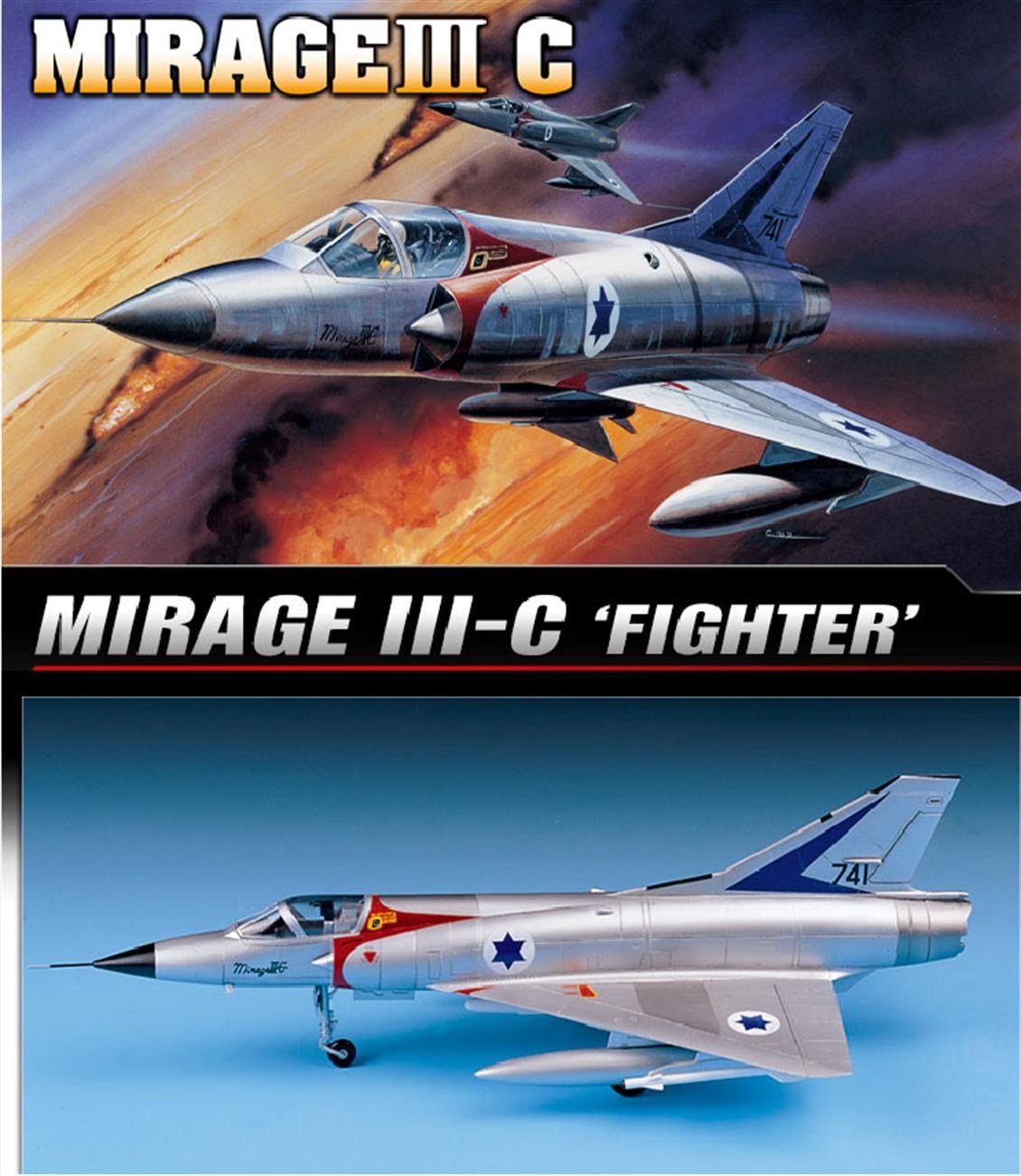 Academy 12247 1/48 Ölçek, Mirage III-C Savaş Uçağı, Plastik Model Kiti