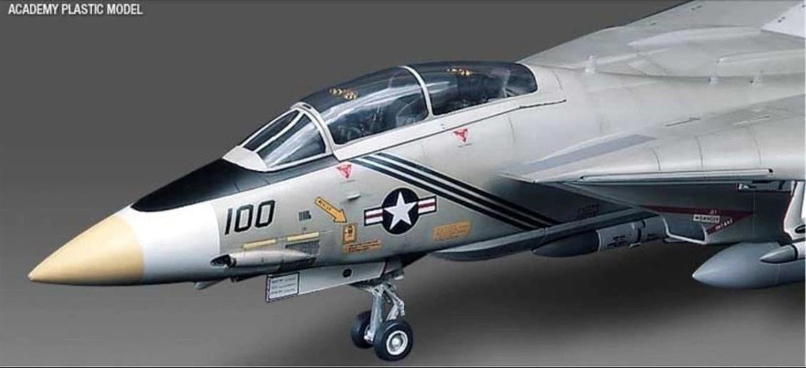 Academy 12253 1/48 Ölçek, Grumman F-14A Tomcat Savaş Uçağı, Plastik Model Kiti