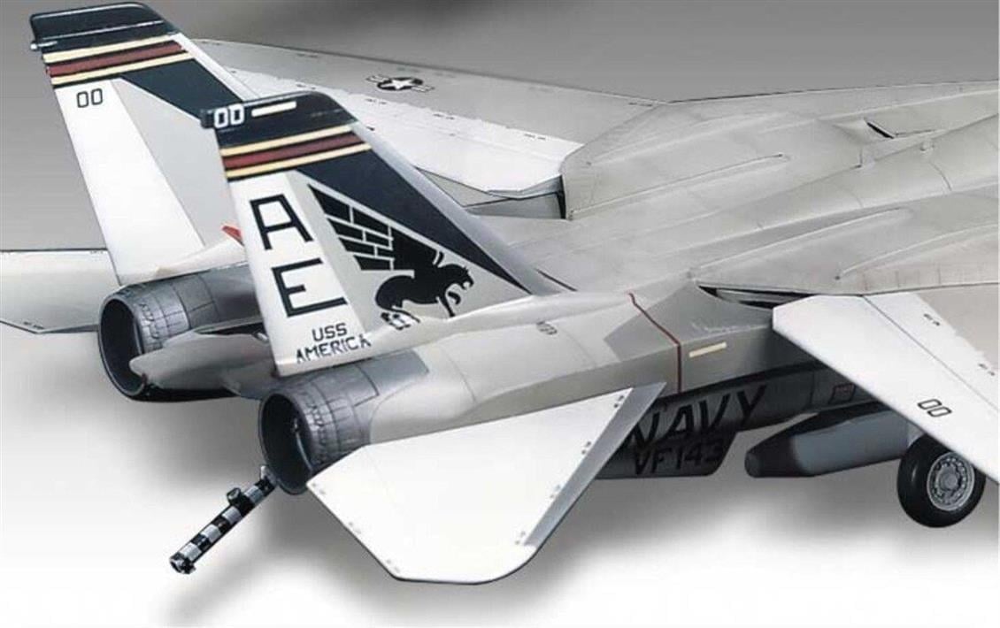 Academy 12253 1/48 Ölçek, Grumman F-14A Tomcat Savaş Uçağı, Plastik Model Kiti