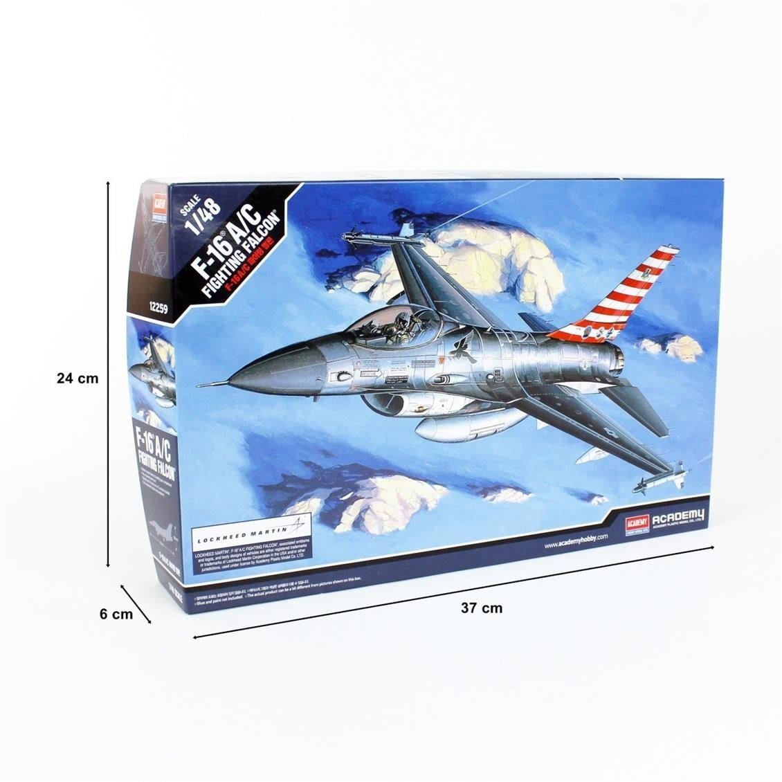 Academy 12259 1/48 Ölçek, F-16A/C Fighting Falcon Savaş Uçağı, Plastik Model Kiti