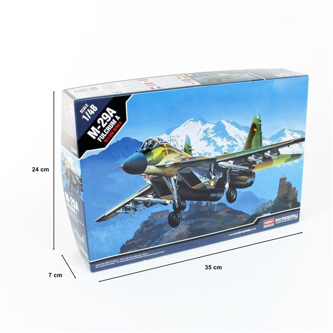 Academy 12263 1/48 Ölçek, M-29A Fulcrum A Savaş Uçağı, Plastik Model Kiti
