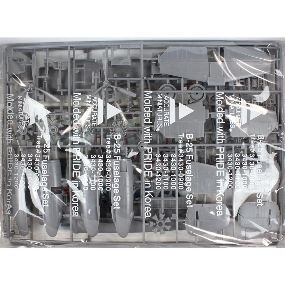 Academy 12290 1/48 Ölçek, B-25G Shark Mouth Savaş Uçağı, Plastik Model Kiti