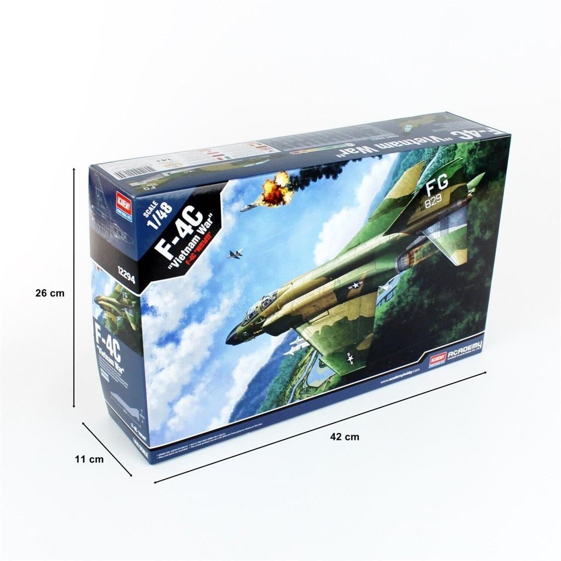 Academy 12294 1/48 Ölçek, F-4C (Vietnam Savaşı) Savaş Uçağı, Plastik Model Kiti