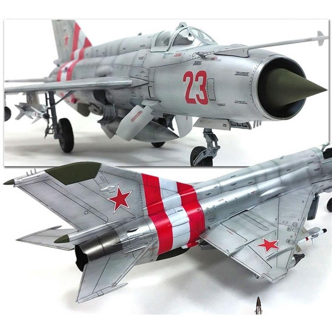 Academy 12311 1/48 Ölçek, Sovyet Hava Kuvvetleri MİG-21 Savaş Uçağı, Plastik Model Kiti