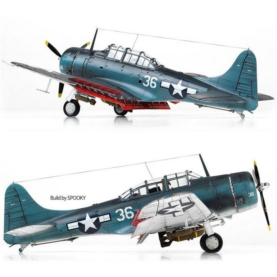 Academy 12329 1/48 Ölçek, USN SBD-5 (??Battle of the Philippine Sea) Savaş Uçağı, Plastik Model Kiti