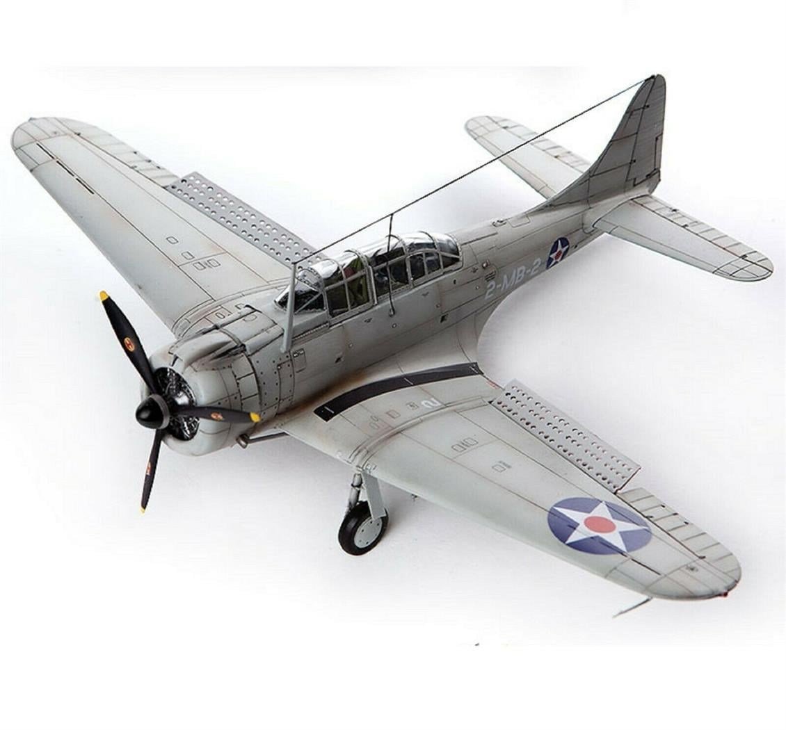 Academy 12331 1/48 Ölçek, USMC SBD-1 (Pearl Harbor) Savaş Uçağı, Plastik Model Kiti