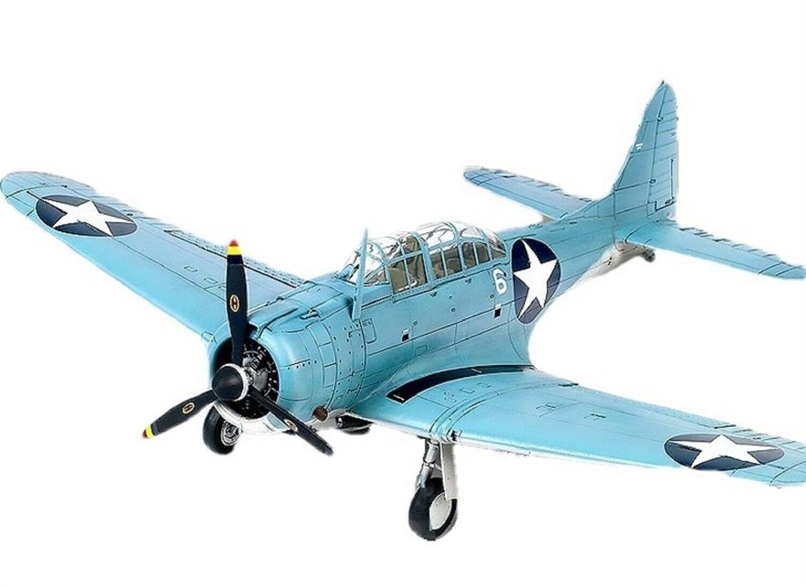 Academy 12335 1/48 Ölçek, USN SBD-2 (Midway) Savaş Uçağı, Plastik Model Kiti