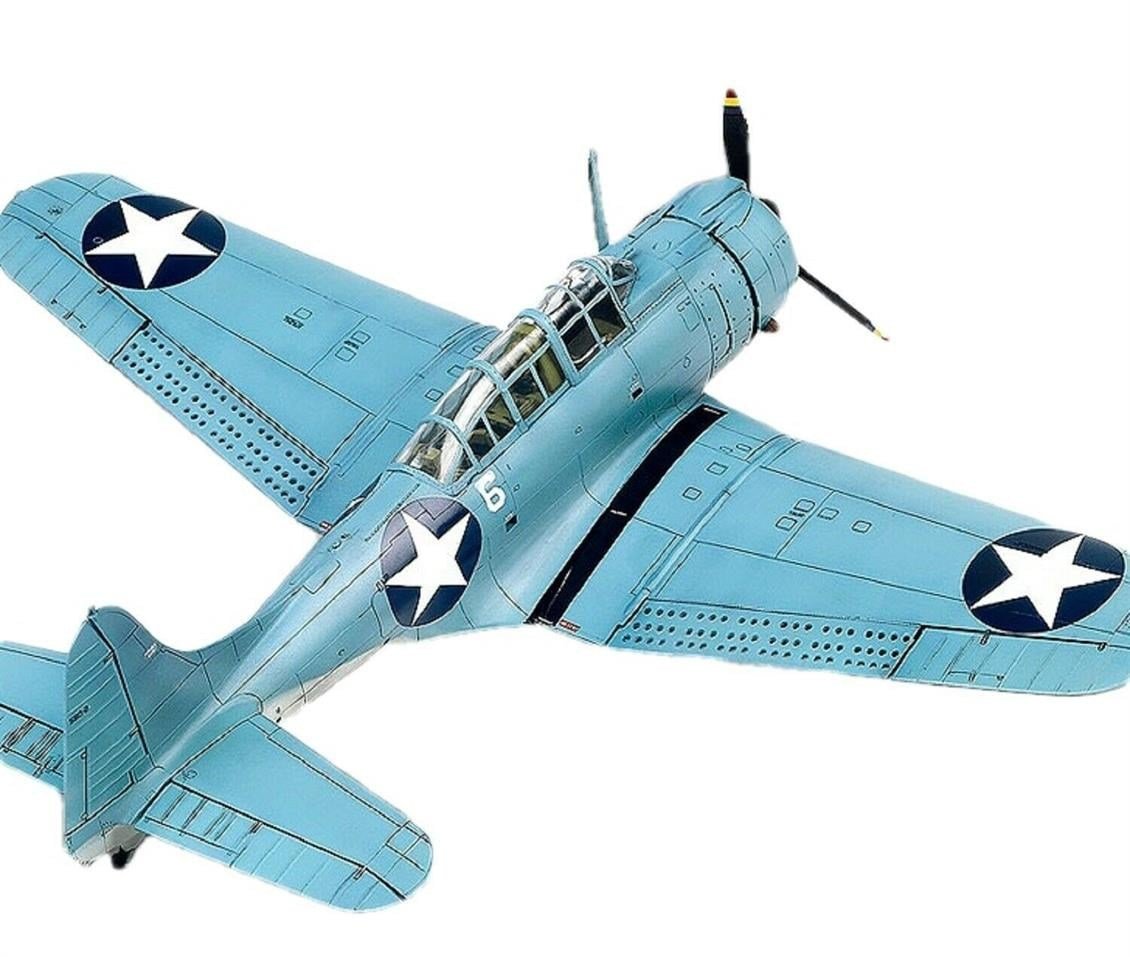 Academy 12335 1/48 Ölçek, USN SBD-2 (Midway) Savaş Uçağı, Plastik Model Kiti
