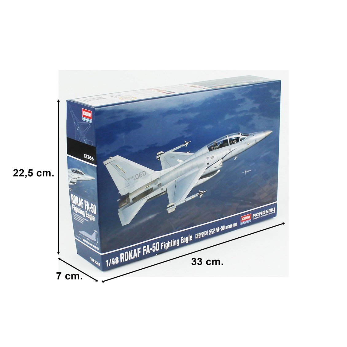 Academy 12366 1/48 ROKAF FA-50 Fighting Eagle Savaş Uçağı, Plastik Model Kiti