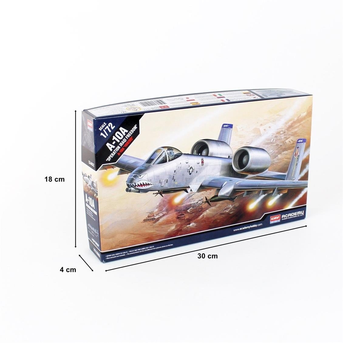 Academy 12402 1/72 Ölçek, A-10A (Irak Operasyonu) Savaş Uçağı, Plastik Model Kiti