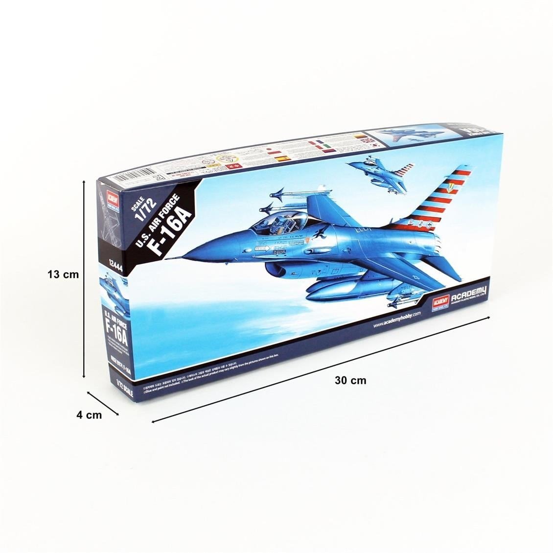 Academy 12444 1/72 Ölçek, F-16A Fighting Falcon Savaş Uçağı, Plastik Model Kiti