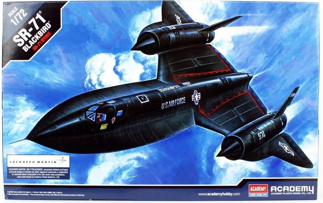 Academy 12448 1/72 Ölçek, SR-71 Blackbird Savaş Uçağı, Plastik Model Kiti