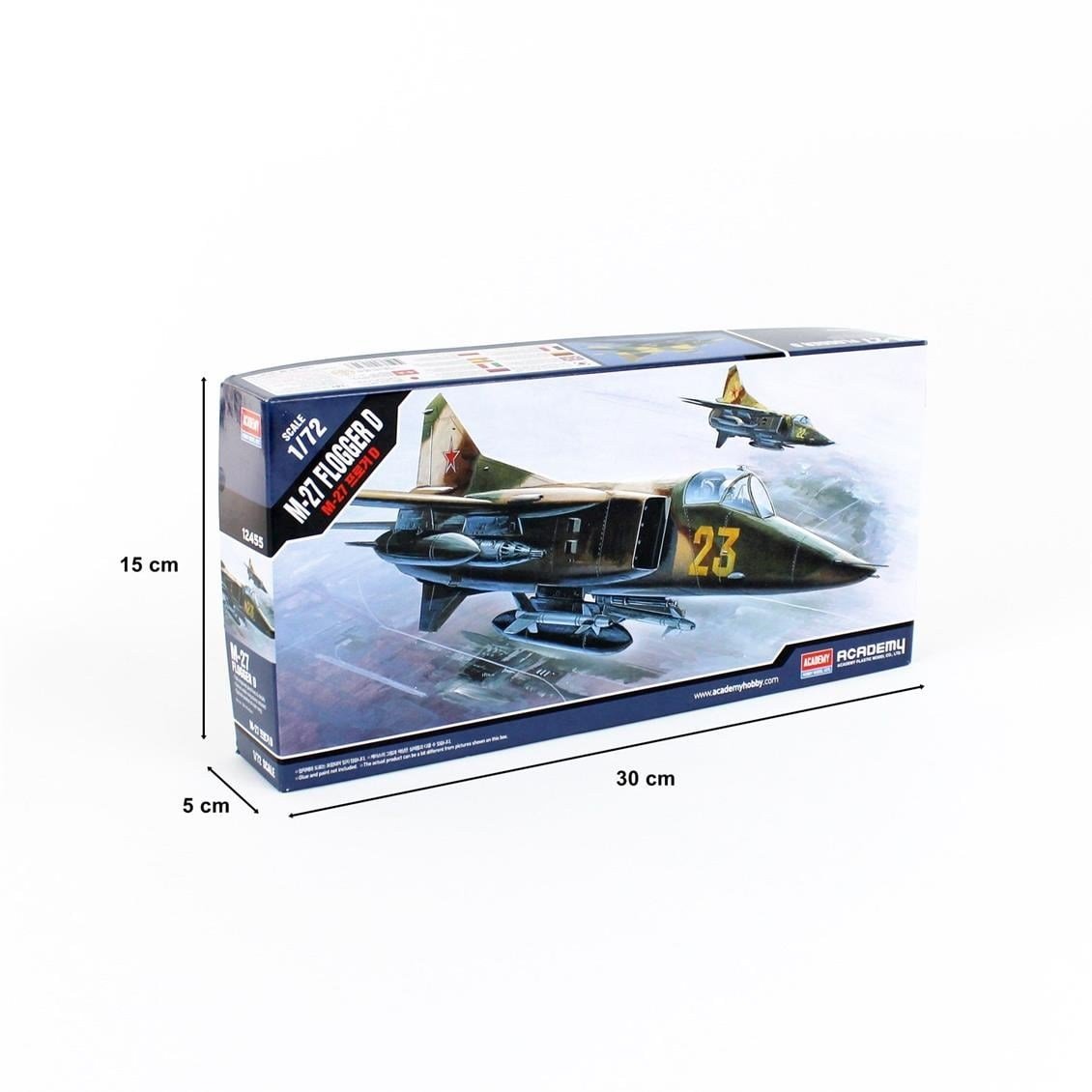 Academy 12455 1/72 Ölçek, MIG-27 Flogger Savaş Uçağı, Plastik Model Kiti