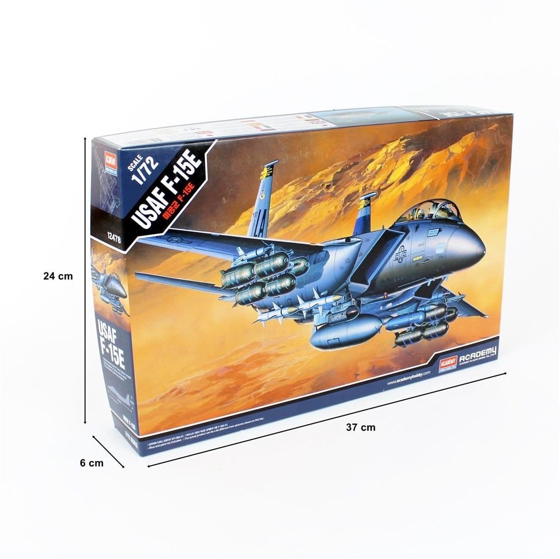Academy 12478 1/72 Ölçek, F-15E Savaş Uçağı, Plastik Model Kiti